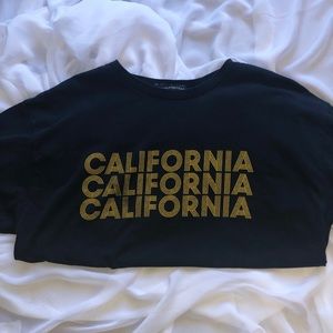 Brandy Melville Navy blue t-shirt